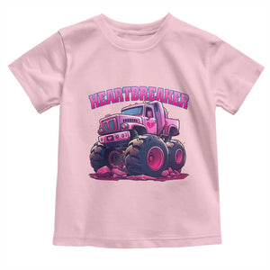 Valentine's Day Toddler T Shirt Tractor Heartbreaker Monster Truck Funny TS09 Light Pink Print Your Wear