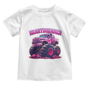 Valentine's Day Toddler T Shirt Tractor Heartbreaker Monster Truck Funny TS09 White Print Your Wear