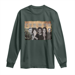 Black Women History Long Sleeve Shirt Harriet Led So Rosa Could Sit Black History TS09 Dark Forest Green Print Your Wear