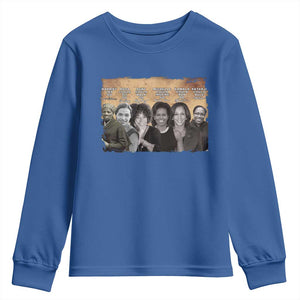 Black Women History Youth Sweatshirt Harriet Led So Rosa Could Sit Black History TS09 Royal Blue Print Your Wear