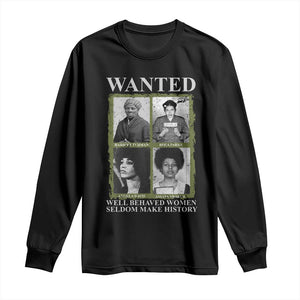 Black Women History Long Sleeve Shirt Harriet Tubman Rosa Parks Angela Davis Assata Shakur TS09 Black Print Your Wear