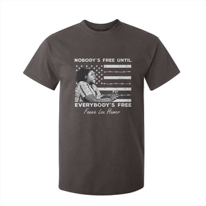 Fannie Lou Hamer T Shirt For Kid Nobody's Free Until Everybody's Free Black History TS09 Dark Chocolate Print Your Wear