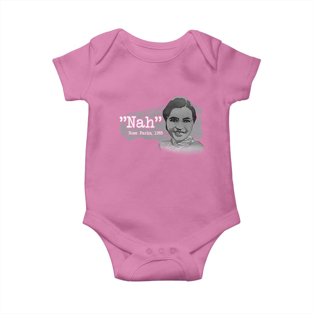 Nah Rosa Parks Baby Onesie Bus 1955 Black History Month TS09 Azalea Print Your Wear