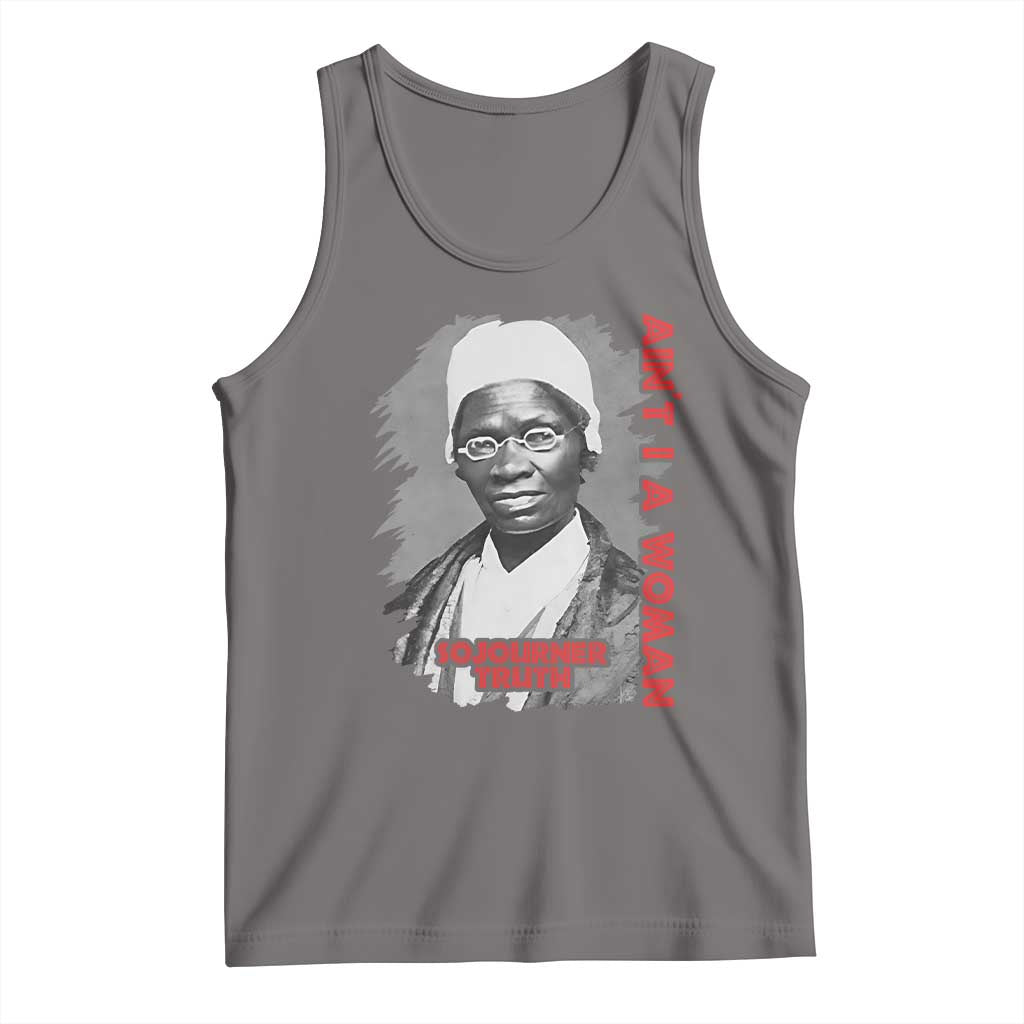 Sojourner Truth Tank Top Ain't I A Women Black History TS09 Deep Heather Print Your Wear