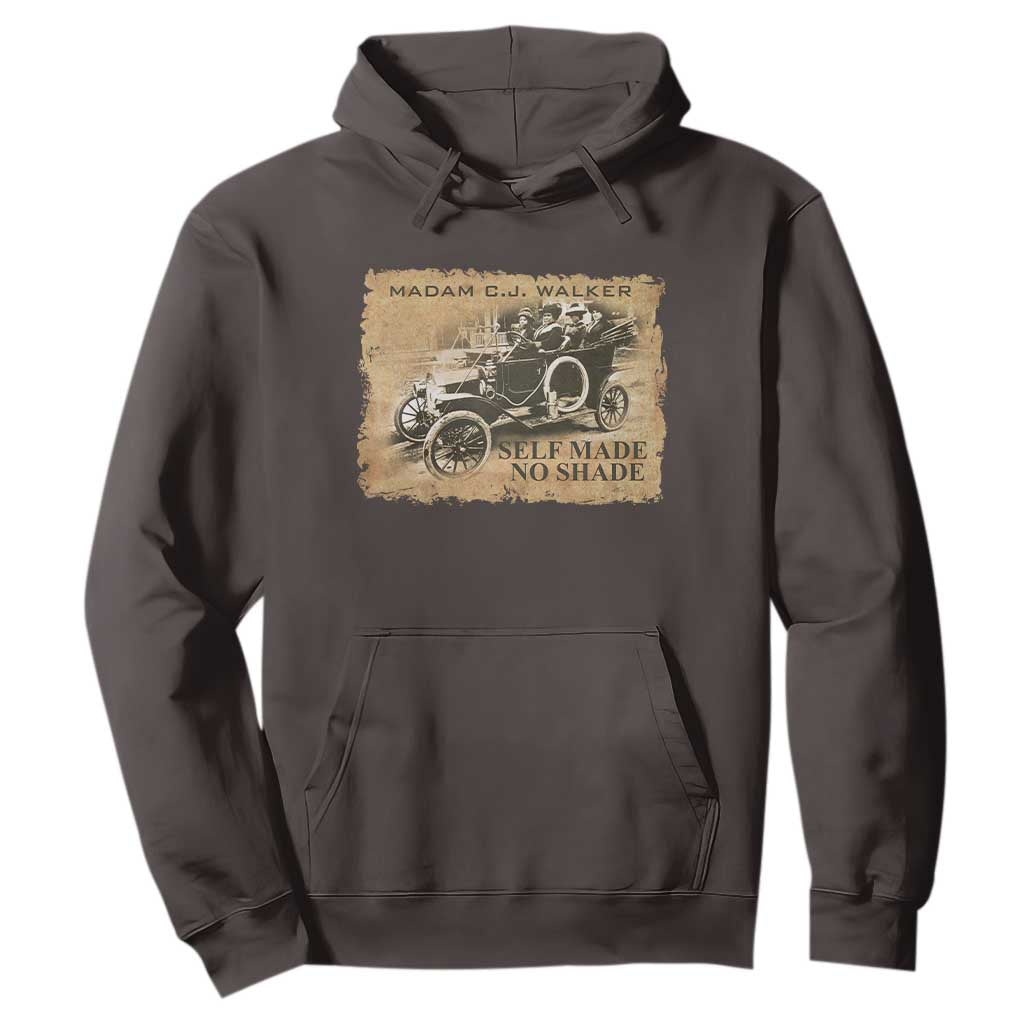 Madam C.J. Walker Hoodie Self Made No Shade Black History TS09 Dark Chocolate Print Your Wear