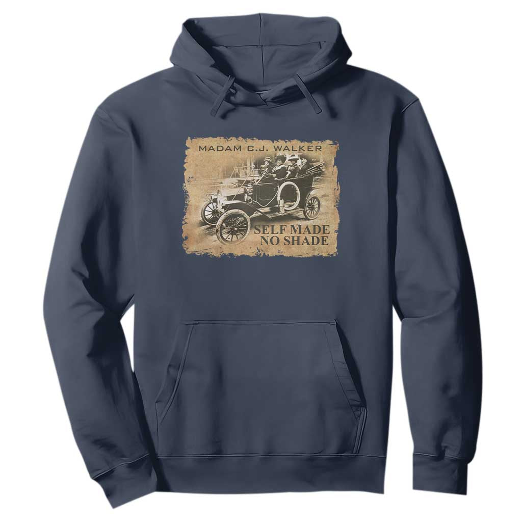 Madam C.J. Walker Hoodie Self Made No Shade Black History TS09 Navy Print Your Wear