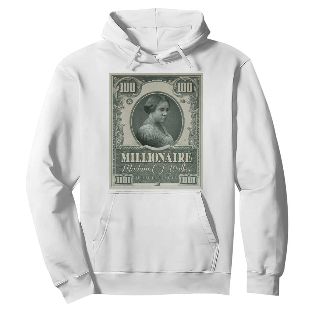 Madam C.J. Walker Hoodie Millionaire Black Women Pride TS09 White Print Your Wear