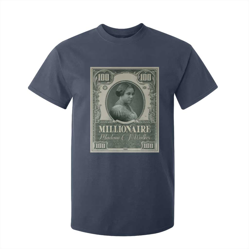 Madam C.J. Walker T Shirt For Kid Millionaire Black Women Pride TS09 Navy Print Your Wear
