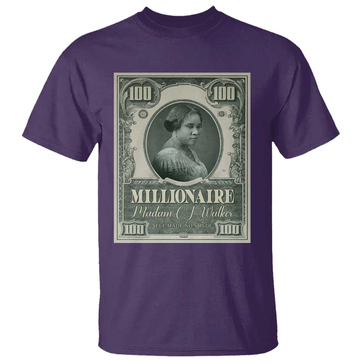 Madam C.J. Walker T Shirt Millionaire Black Women Pride TS09 Purple Print Your Wear