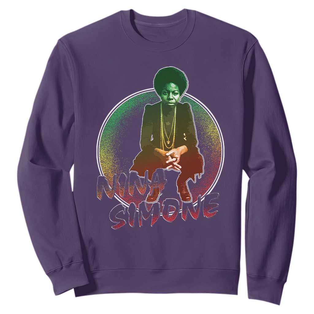 Nina Simone Sweatshirt Black Women History Pride TS09 Purple Print Your Wear