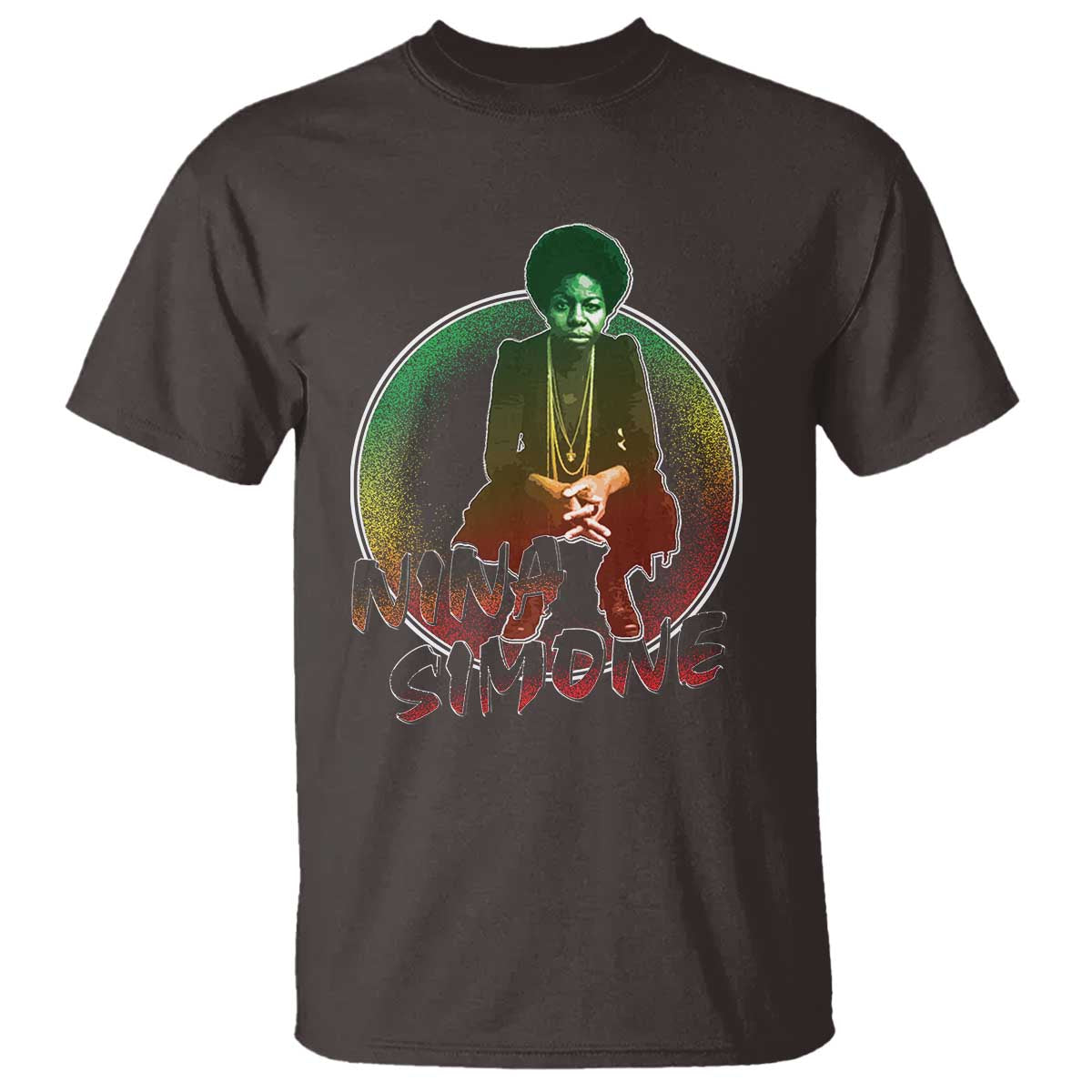 Nina Simone T Shirt Black Women History Pride TS09 Dark Chocolate Print Your Wear