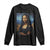 Black Women Pride Long Sleeve Shirt Melanin Mona Lisa Afro Queen Aesthetic Black History TS09 Black Print Your Wear