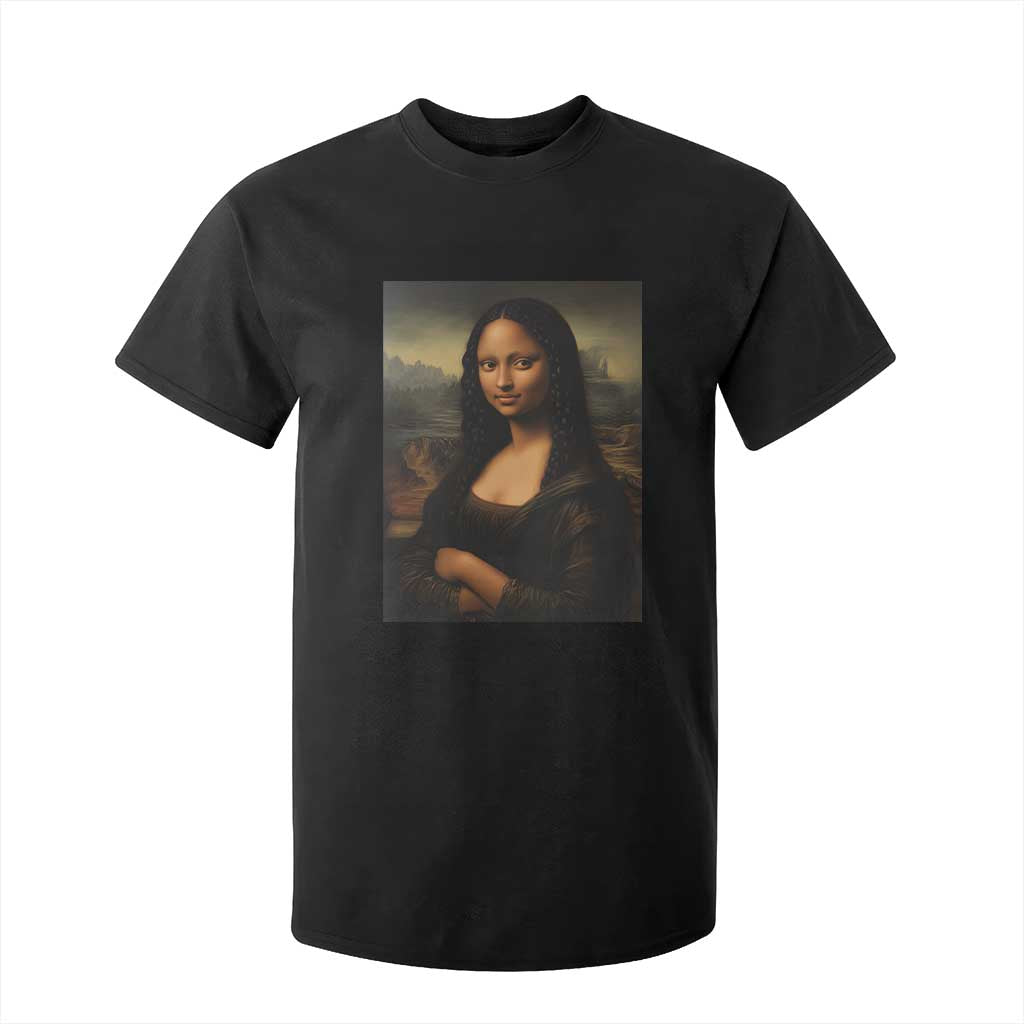 Black Mona Lisa T Shirt For Kid Melanin Pretty Aesthetic Black History TS09 Black Print Your Wear