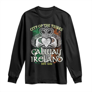 Galway Ireland Long Sleeve Shirt City Of The Tribes Est 1232 TS09 Black Print Your Wear