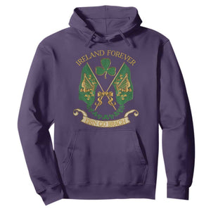 Irish Pride Hoodie Eirinn Go Brach Ireland Forever TS09 Purple Print Your Wear