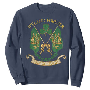 Irish Pride Sweatshirt Eirinn Go Brach Ireland Forever TS09 Navy Print Your Wear