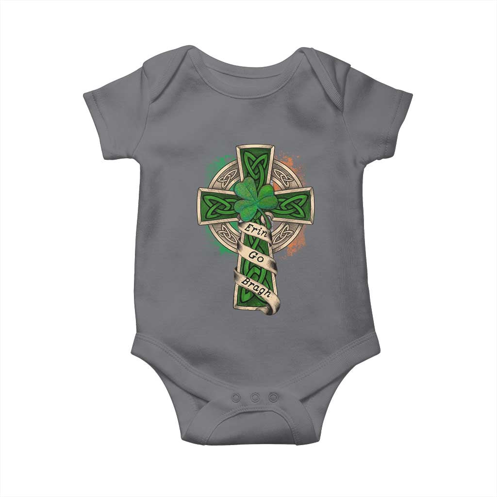 Irish Pride Baby Onesie Eirinn Go Brach Ireland For Ever TS09 Charcoal Print Your Wear
