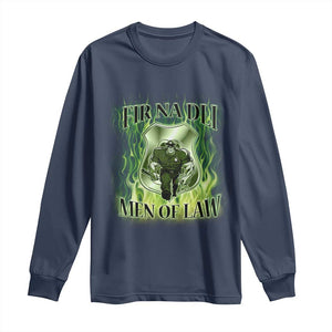 Patriotic Irish Pride Long Sleeve Shirt Fir Na Dli Men Of Law TS09 Navy Print Your Wear