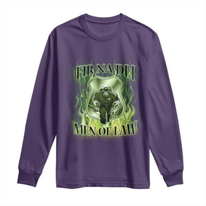 Patriotic Irish Pride Long Sleeve Shirt Fir Na Dli Men Of Law TS09 Purple Print Your Wear