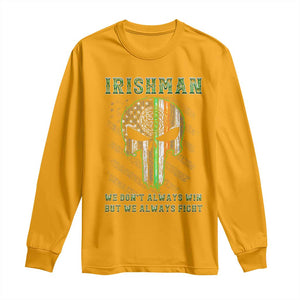 Irish Pride Long Sleeve Shirt We Don't Always Win But We Always Fight TS09 Gold Print Your Wear