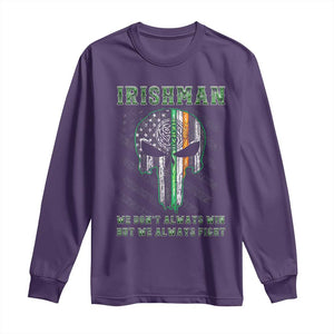 Irish Pride Long Sleeve Shirt We Don't Always Win But We Always Fight TS09 Purple Print Your Wear