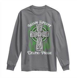 Irish Spirit Celtic Pride Long Sleeve Shirt TS09 Charcoal Print Your Wear