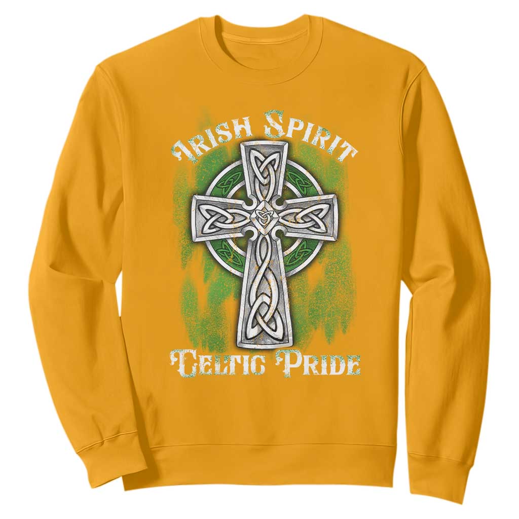 Irish Spirit Celtic Pride Sweatshirt TS09 Gold Print Your Wear