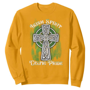 Irish Spirit Celtic Pride Sweatshirt TS09 Gold Print Your Wear