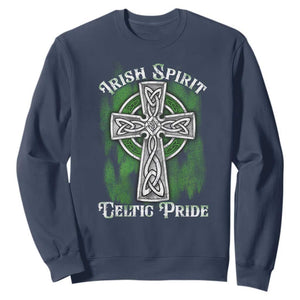 Irish Spirit Celtic Pride Sweatshirt TS09 Navy Print Your Wear