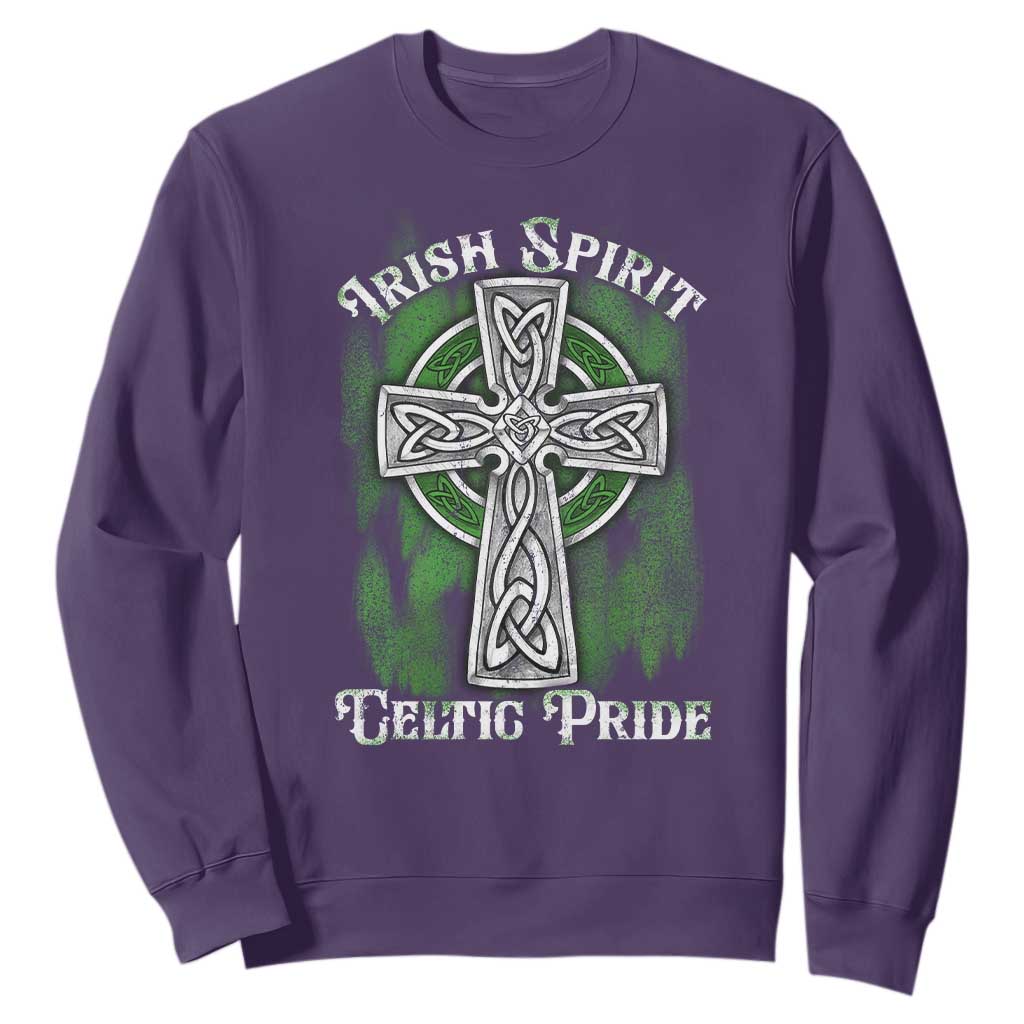 Irish Spirit Celtic Pride Sweatshirt TS09 Purple Print Your Wear