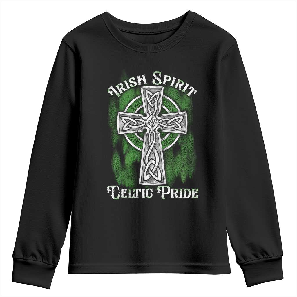 Irish Spirit Celtic Pride Youth Sweatshirt TS09 Black Print Your Wear