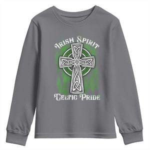Irish Spirit Celtic Pride Youth Sweatshirt TS09 Charcoal Print Your Wear