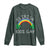 Funny St. Patrick's Day LGBT Long Sleeve Shirt 0 Irish 100 Gay Rainbow Shamrock TS09 Dark Forest Green Print Your Wear