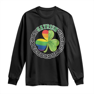 Gayrish Funny St. Patrick's Day LGBT Long Sleeve Shirt TS09 Black Print Your Wear