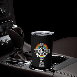 Rainbow Celtic Claddagh Cross Tumbler Cup TS09 Print Your Wear