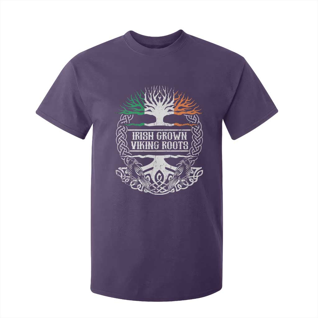 Irish Viking T Shirt For Kid Irish Grown With Viking Roots TS09 Purple Print Your Wear