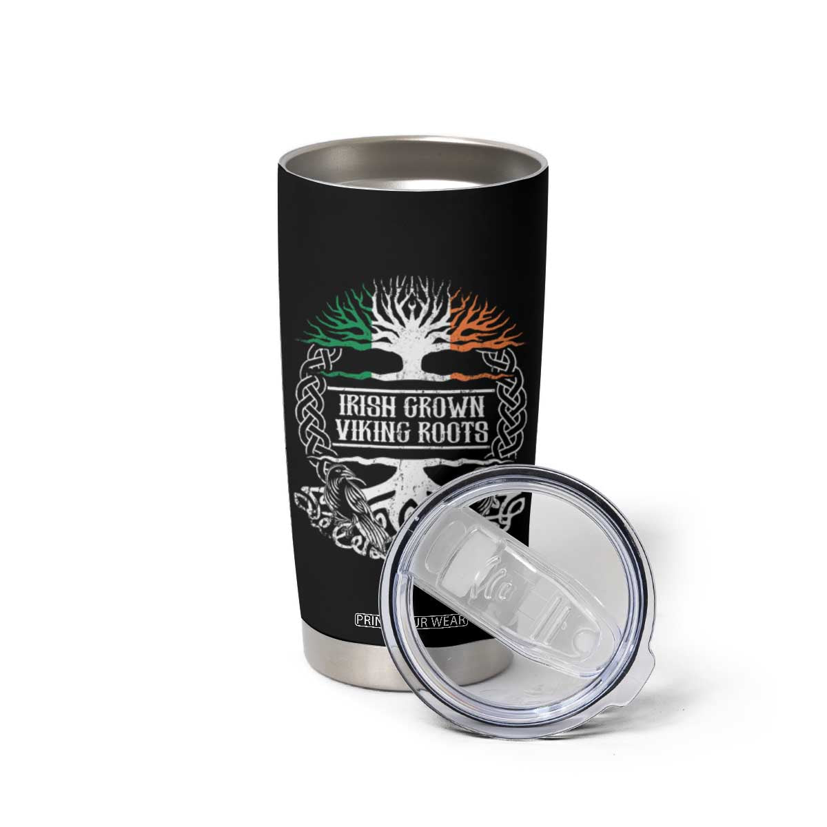 Irish Viking Tumbler Cup Irish Grown With Viking Roots TS09 Print Your Wear