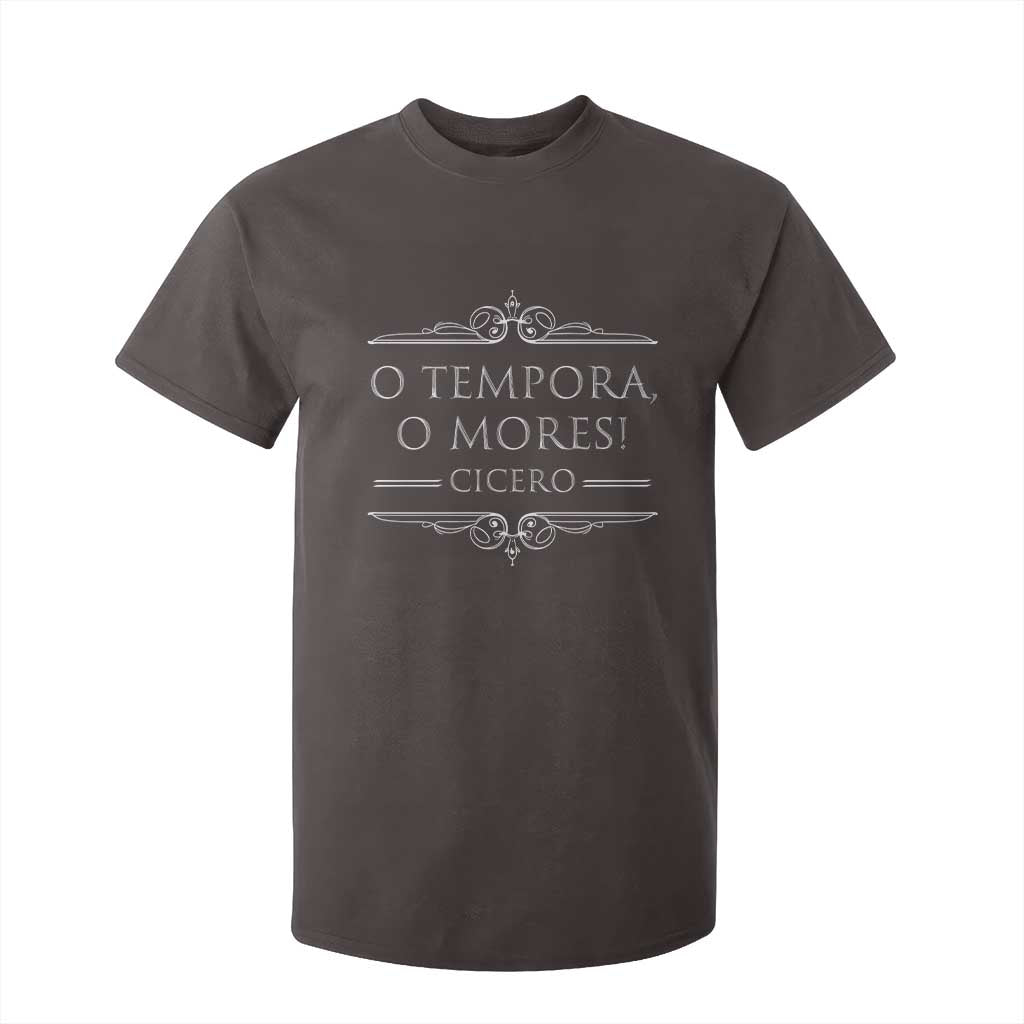 Cicero O Tempora O Mores T Shirt For Kid Latin Philosophy TS09 Dark Chocolate Print Your Wear