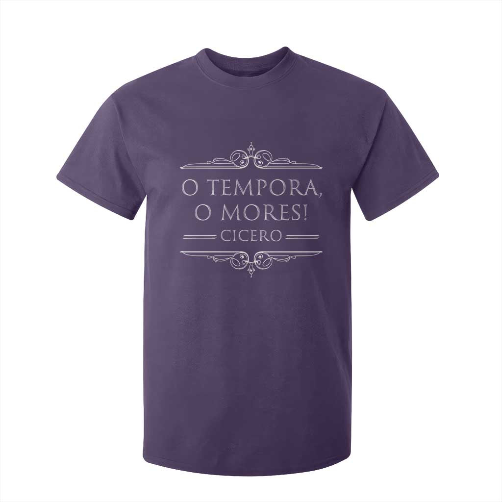 Cicero O Tempora O Mores T Shirt For Kid Latin Philosophy TS09 Purple Print Your Wear