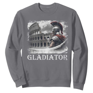 Gladiator Roman Warrior Colosseum Sweatshirt TS09 Charcoal Print Your Wear