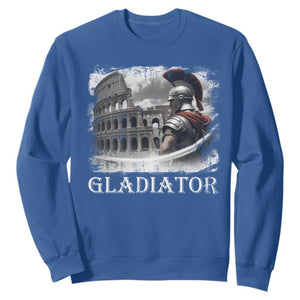 Gladiator Roman Warrior Colosseum Sweatshirt TS09 Royal Blue Print Your Wear