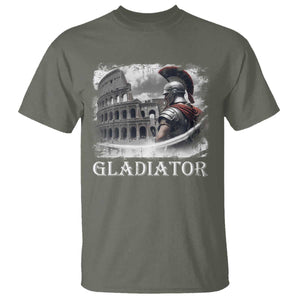 Gladiator Roman Warrior Colosseum T Shirt TS09 Military Green Print Your Wear