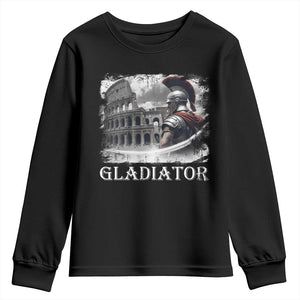 Gladiator Roman Warrior Colosseum Youth Sweatshirt TS09 Black Print Your Wear