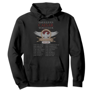 Julius Caesar World Tour Hoodie SPQR Roman History TS09 Black Print Your Wear