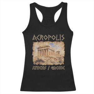 Acropolis Athens Greece Souvenir Greek Parthenon Racerback Tank Top TS09 Black Print Your Wear