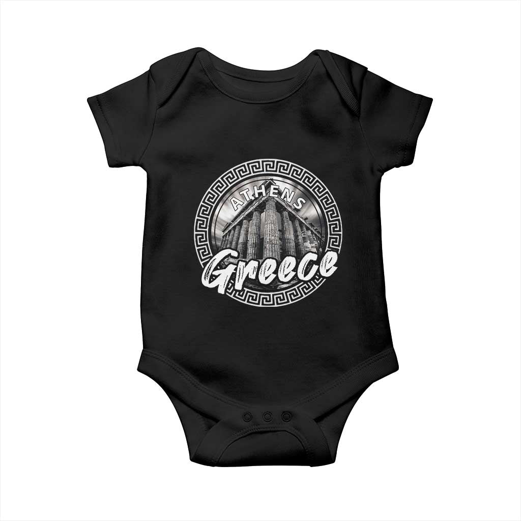 Greece Athens Parthenon Acropolis Baby Onesie TS09 Black Print Your Wear