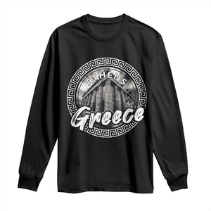 Greece Athens Parthenon Acropolis Long Sleeve Shirt TS09 Black Print Your Wear