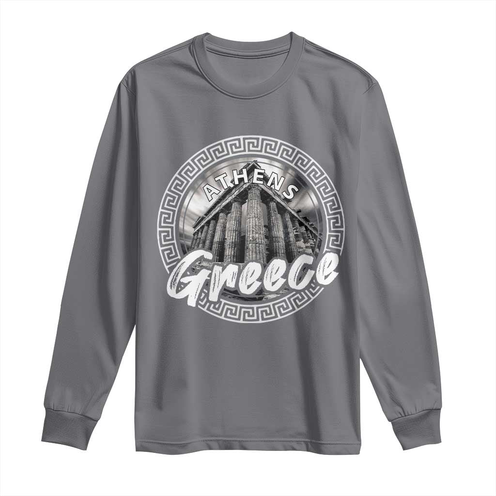 Greece Athens Parthenon Acropolis Long Sleeve Shirt TS09 Charcoal Print Your Wear