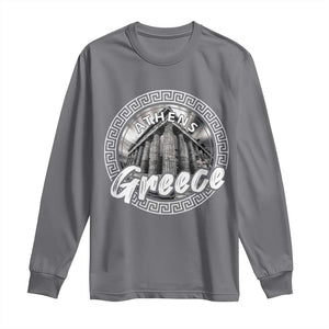 Greece Athens Parthenon Acropolis Long Sleeve Shirt TS09 Charcoal Print Your Wear
