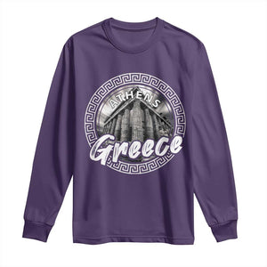 Greece Athens Parthenon Acropolis Long Sleeve Shirt TS09 Purple Print Your Wear